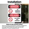 Signmission 10 in Width, Vinyl Decal, Rectangle, Bilingual OS-2PACK-DS-D-1014-VS-1489 - alternate 5